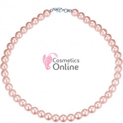 Colier elegant cu perle din sticla AS25CC Piersica